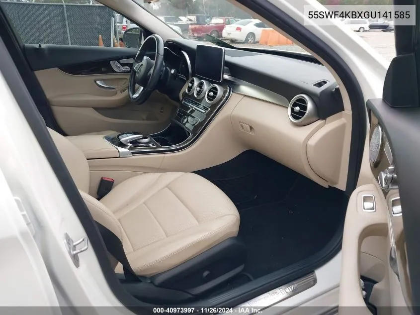 2016 Mercedes-Benz C 300 4Matic/Luxury 4Matic/Sport 4Matic VIN: 55SWF4KBXGU141585 Lot: 40973997