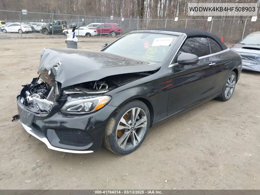 2017 Mercedes-Benz C 300 4Matic VIN: WDDWK4KB4HF508903 Lot: 41784314