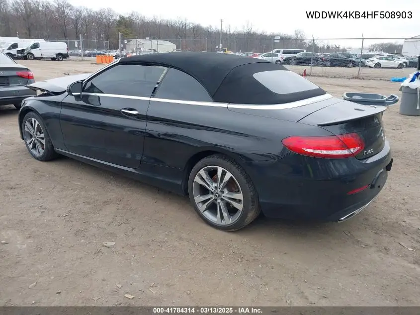 2017 Mercedes-Benz C 300 4Matic VIN: WDDWK4KB4HF508903 Lot: 41784314