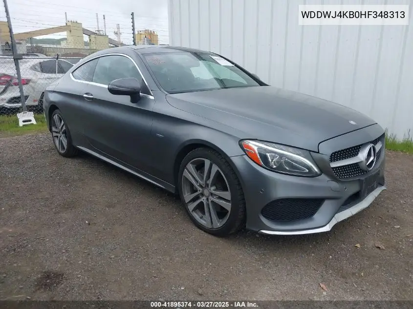 2017 Mercedes-Benz C 300 4Matic VIN: WDDWJ4KB0HF348313 Lot: 41895374