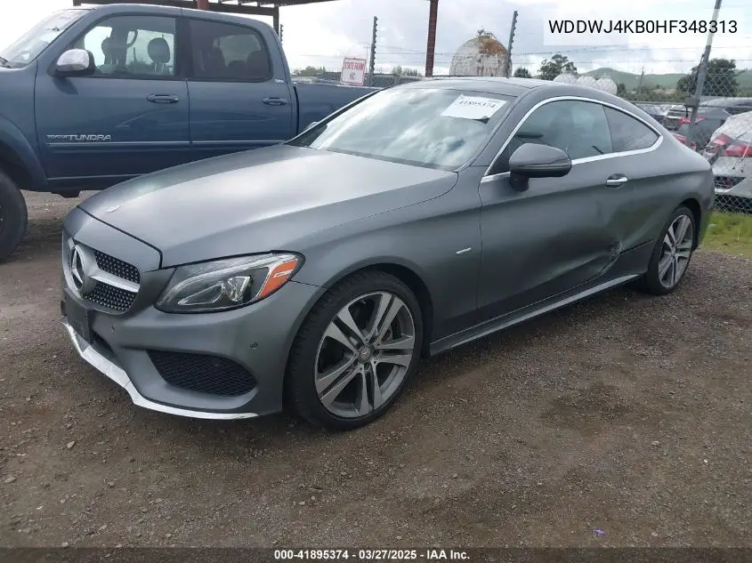 2017 Mercedes-Benz C 300 4Matic VIN: WDDWJ4KB0HF348313 Lot: 41895374