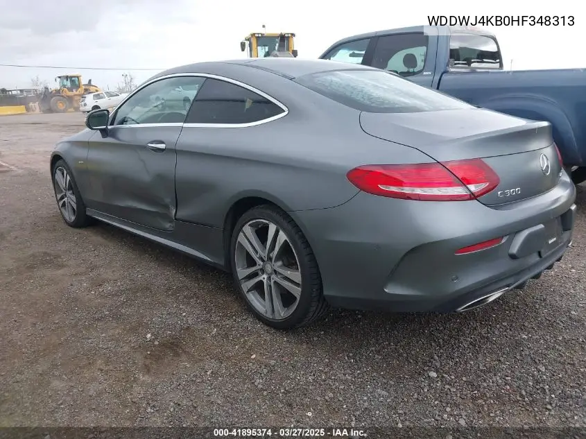 2017 Mercedes-Benz C 300 4Matic VIN: WDDWJ4KB0HF348313 Lot: 41895374