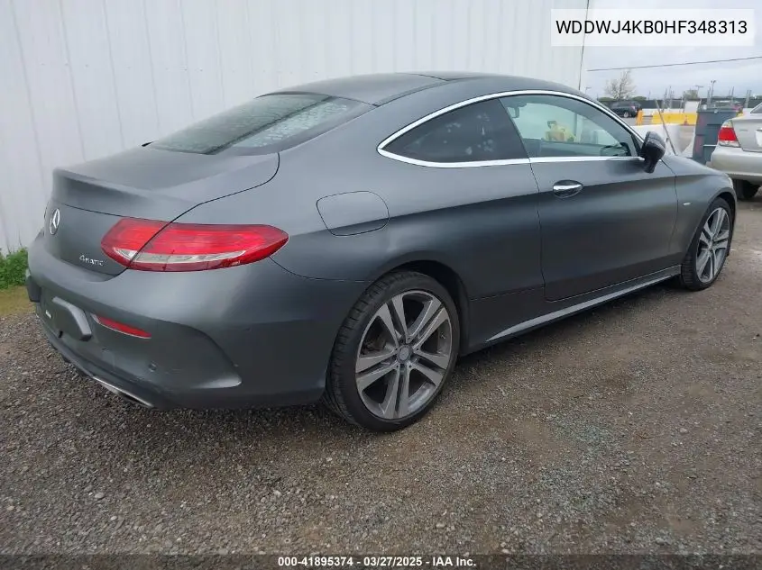 2017 Mercedes-Benz C 300 4Matic VIN: WDDWJ4KB0HF348313 Lot: 41895374