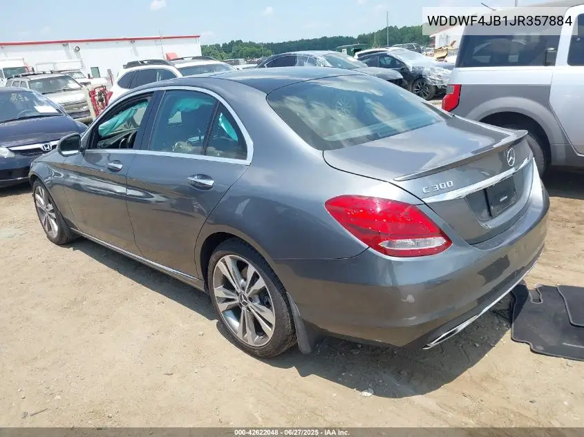 2018 Mercedes-Benz C 300 VIN: WDDWF4JB1JR357884 Lot: 42622048