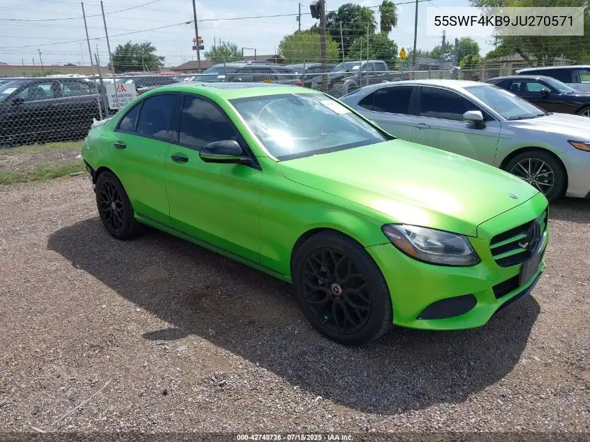 55SWF4KB9JU270571 2018 Mercedes-Benz C 300 4Matic