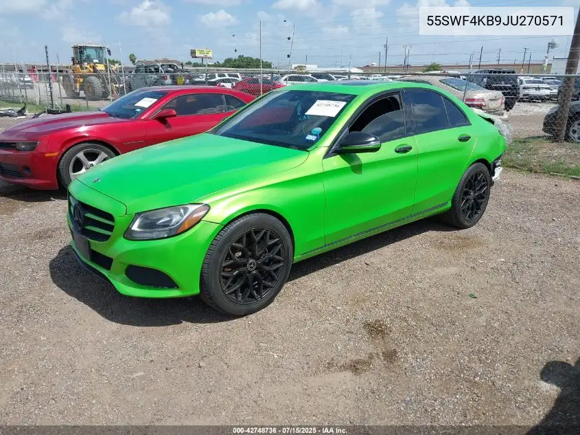 55SWF4KB9JU270571 2018 Mercedes-Benz C 300 4Matic