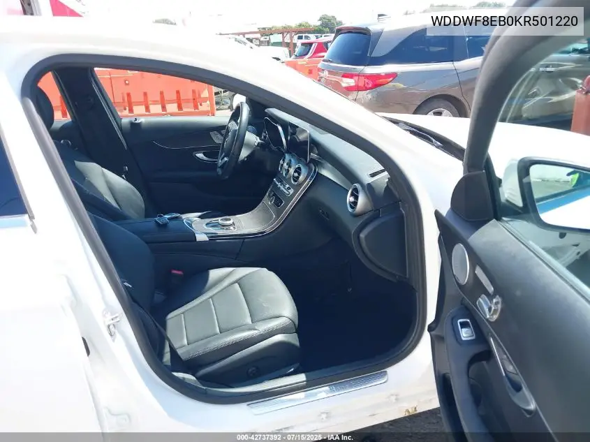 2019 Mercedes-Benz C 300 4Matic VIN: WDDWF8EB0KR501220 Lot: 42737392