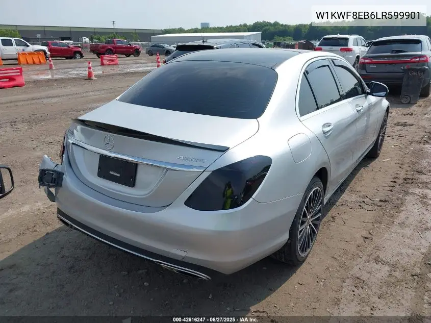 2020 Mercedes-Benz C 300 4Matic VIN: W1KWF8EB6LR599901 Lot: 42616247