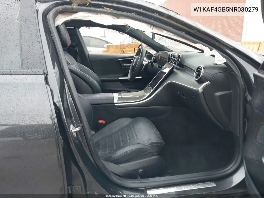 2022 Mercedes-Benz C 300 Sedan VIN: W1KAF4GB5NR030279 Lot: 42153070