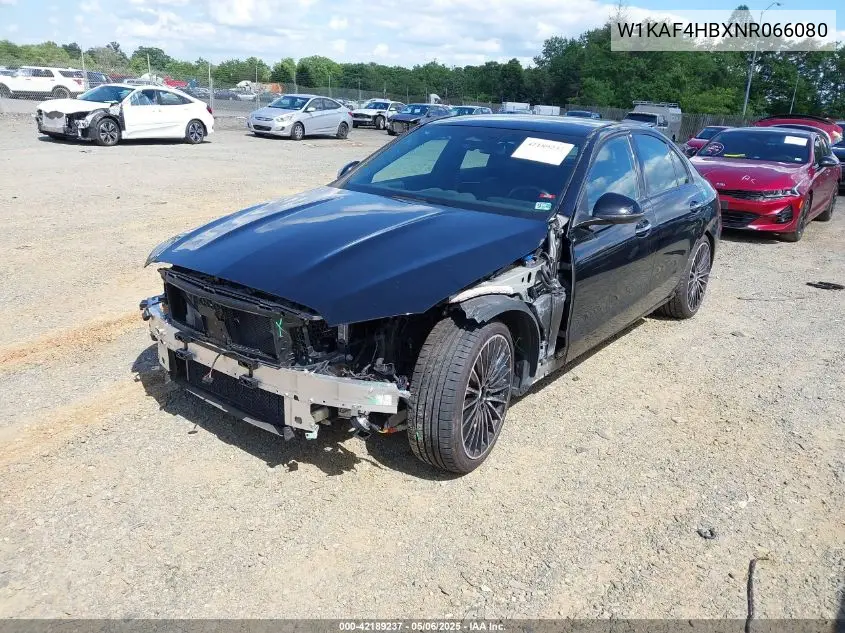 2022 Mercedes-Benz C 300 4Matic VIN: W1KAF4HBXNR066080 Lot: 42189237