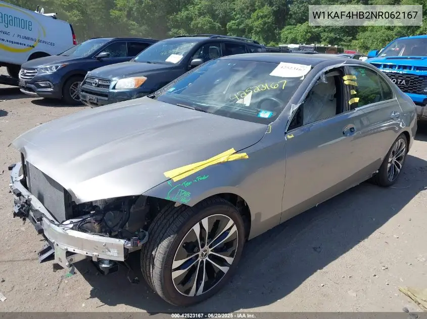2022 Mercedes-Benz C 300 4Matic VIN: W1KAF4HB2NR062167 Lot: 42523167