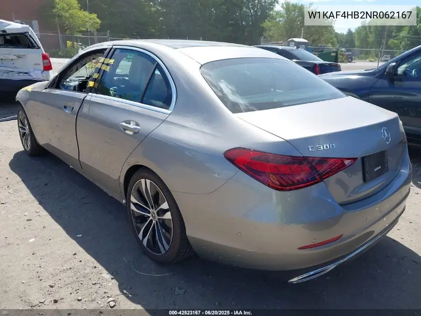 2022 Mercedes-Benz C 300 4Matic VIN: W1KAF4HB2NR062167 Lot: 42523167