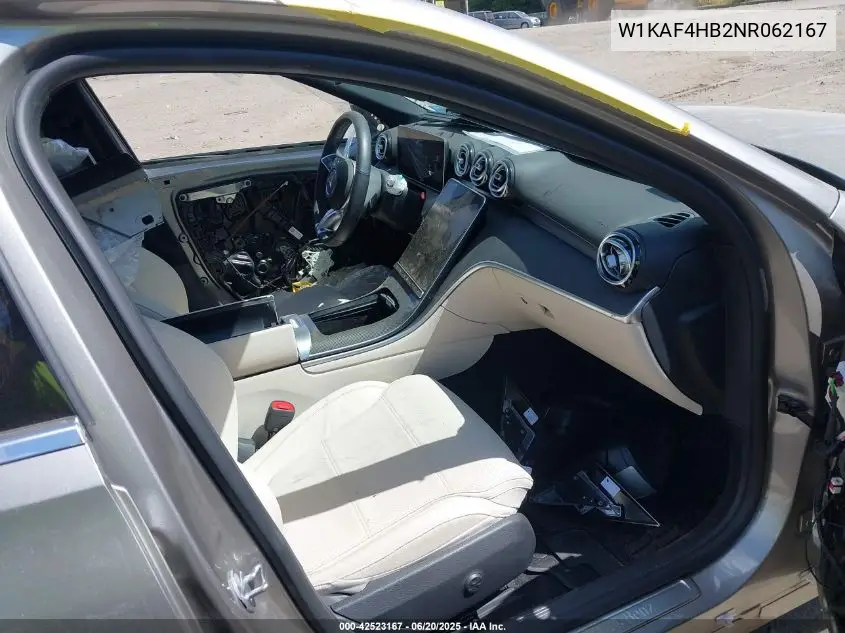 2022 Mercedes-Benz C 300 4Matic VIN: W1KAF4HB2NR062167 Lot: 42523167