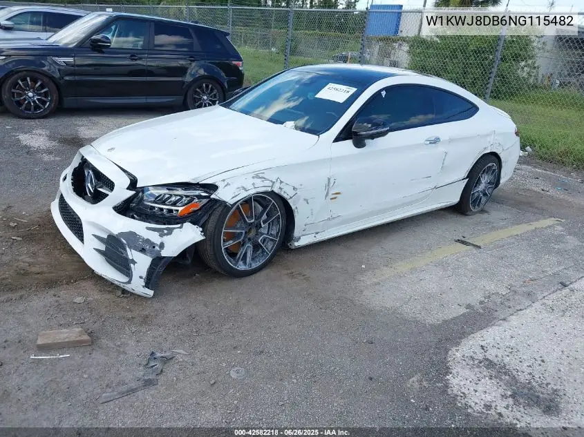 2022 Mercedes-Benz C 300 Coupe VIN: W1KWJ8DB6NG115482 Lot: 42582218