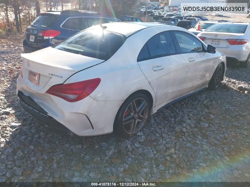 2014 Mercedes-Benz Cla 45 Amg 4Matic VIN: WDDSJ5CB3EN083908 Lot: 41075116