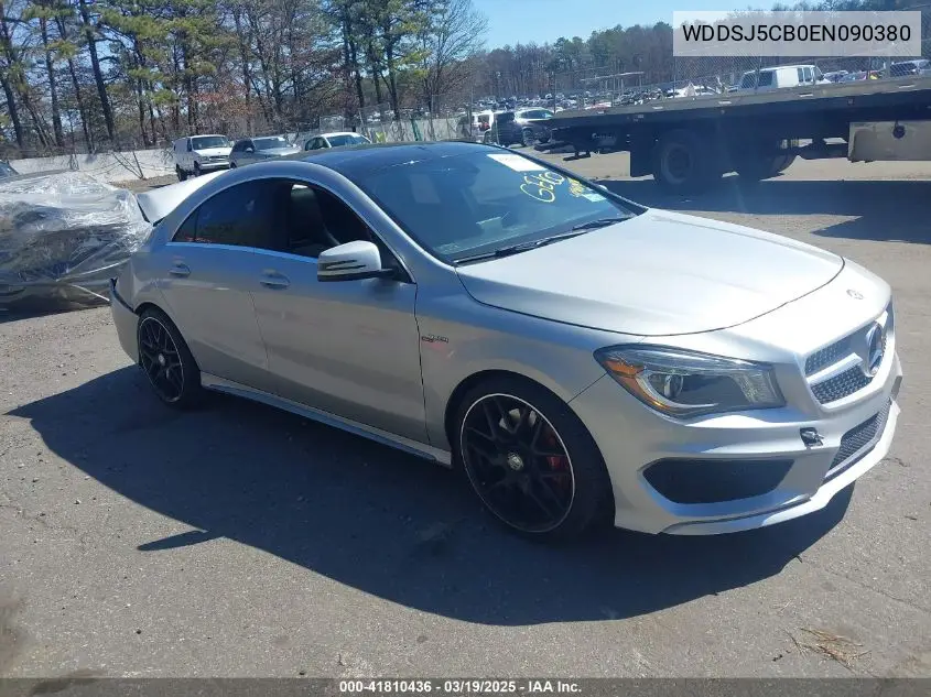 2014 Mercedes-Benz Cla 45 Amg 4Matic VIN: WDDSJ5CB0EN090380 Lot: 41810436
