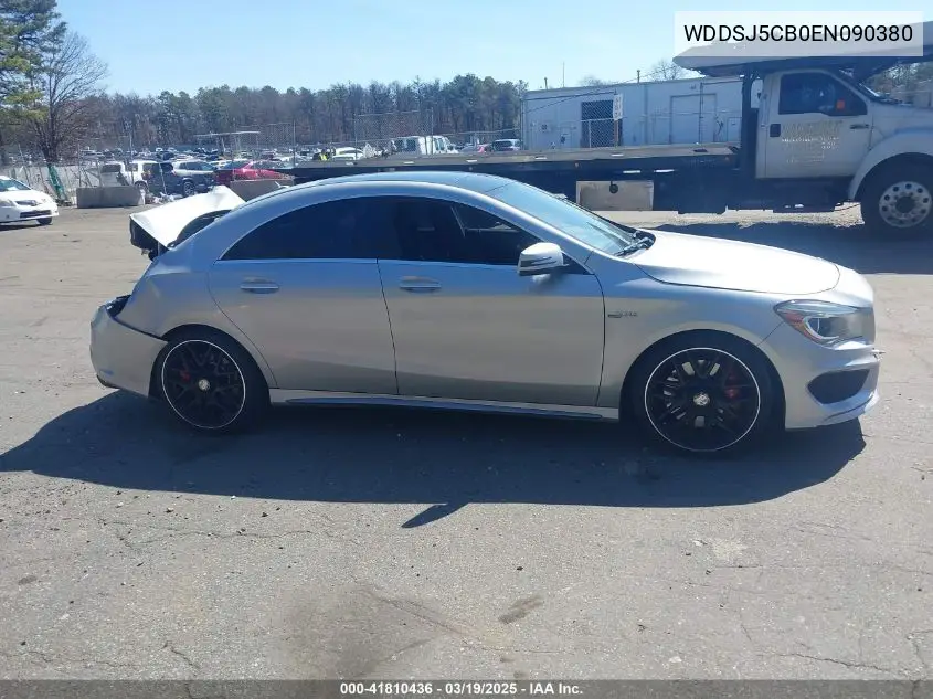 2014 Mercedes-Benz Cla 45 Amg 4Matic VIN: WDDSJ5CB0EN090380 Lot: 41810436