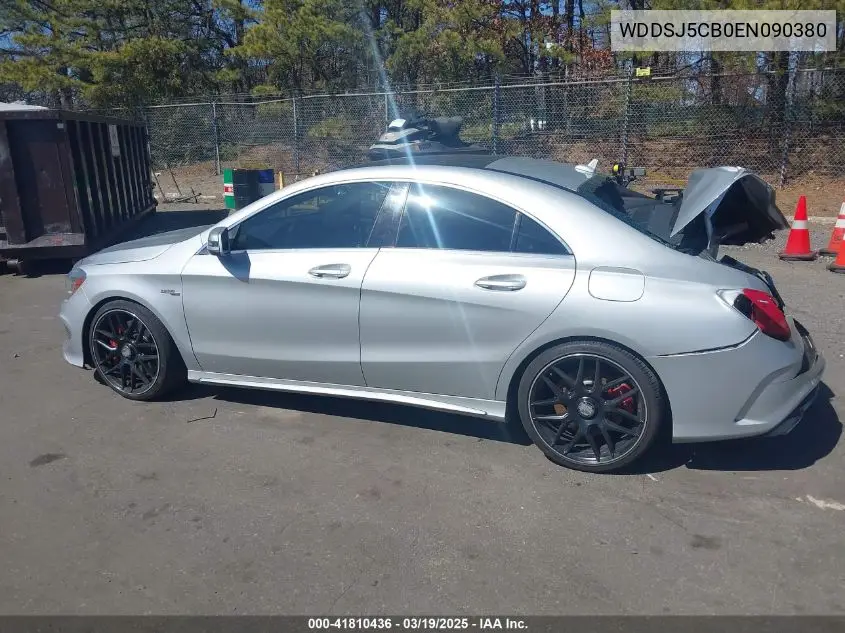 2014 Mercedes-Benz Cla 45 Amg 4Matic VIN: WDDSJ5CB0EN090380 Lot: 41810436