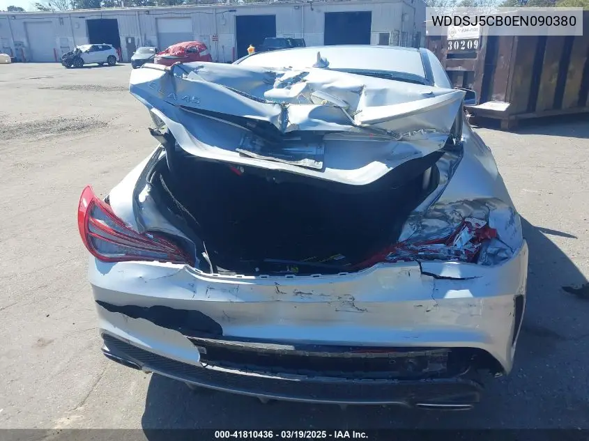 2014 Mercedes-Benz Cla 45 Amg 4Matic VIN: WDDSJ5CB0EN090380 Lot: 41810436