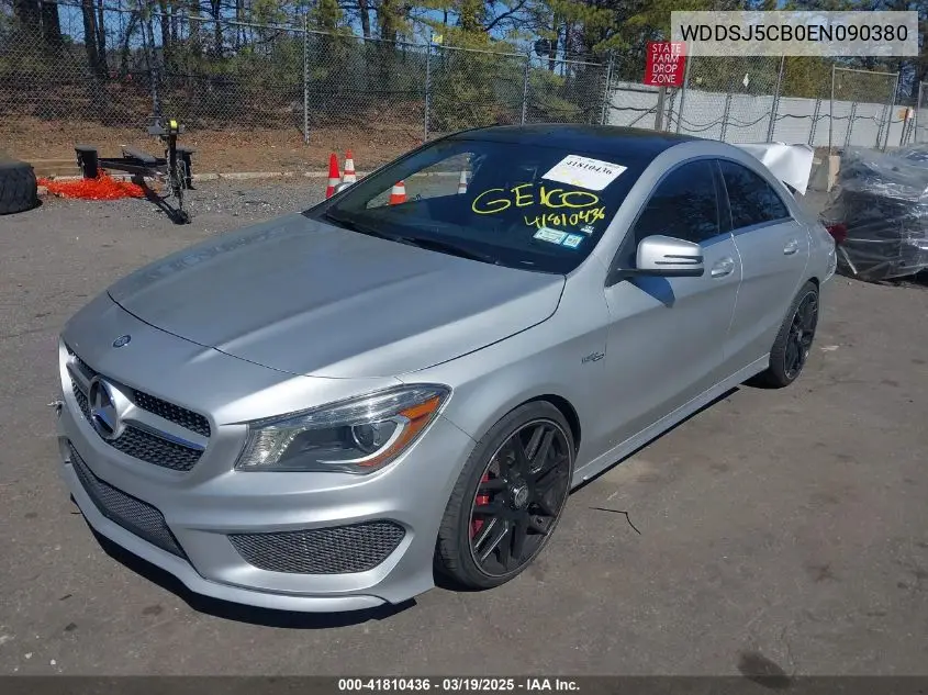 2014 Mercedes-Benz Cla 45 Amg 4Matic VIN: WDDSJ5CB0EN090380 Lot: 41810436