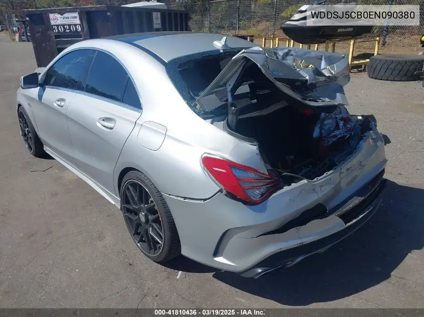 2014 Mercedes-Benz Cla 45 Amg 4Matic VIN: WDDSJ5CB0EN090380 Lot: 41810436