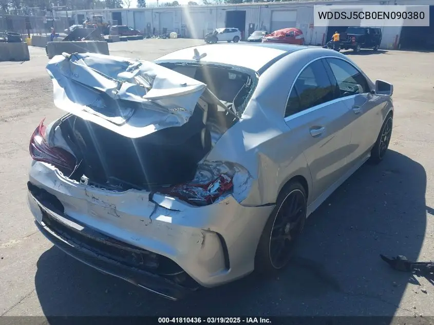 2014 Mercedes-Benz Cla 45 Amg 4Matic VIN: WDDSJ5CB0EN090380 Lot: 41810436