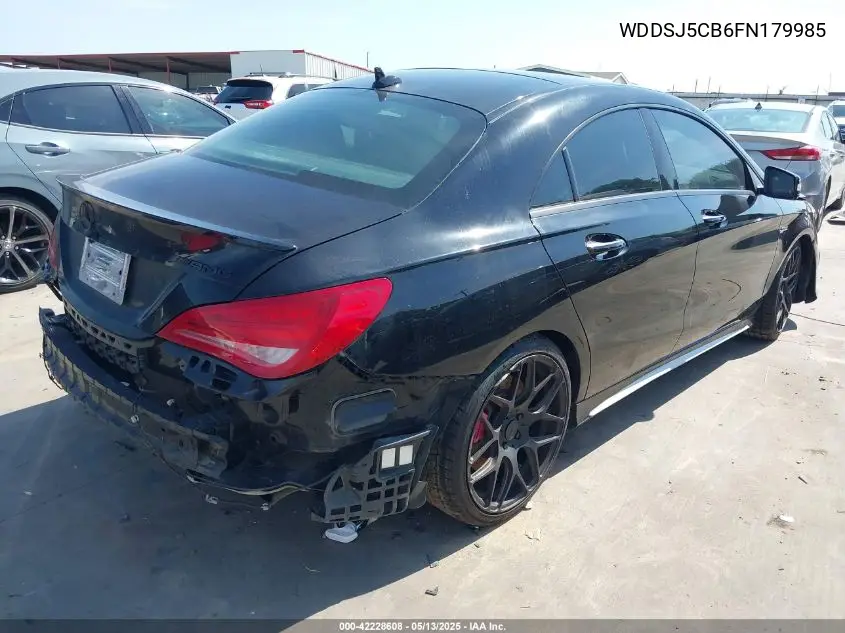 2015 Mercedes-Benz Cla 45 Amg 4Matic VIN: WDDSJ5CB6FN179985 Lot: 42228608