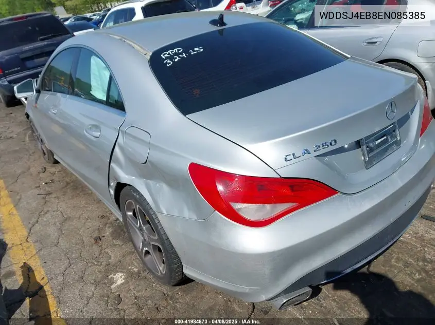 2014 Mercedes-Benz Cla 250 VIN: WDDSJ4EB8EN085385 Lot: 41984673