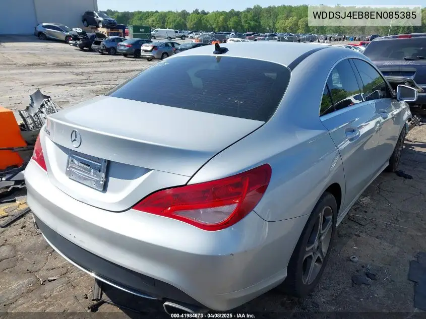 2014 Mercedes-Benz Cla 250 VIN: WDDSJ4EB8EN085385 Lot: 41984673