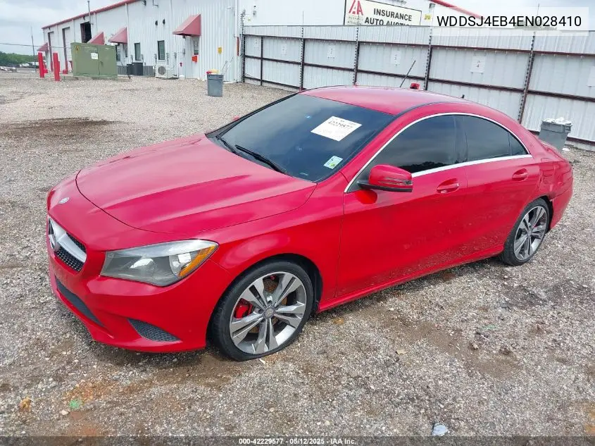 2014 Mercedes-Benz Cla 250 VIN: WDDSJ4EB4EN028410 Lot: 42229577