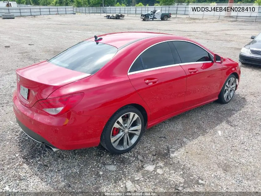 2014 Mercedes-Benz Cla 250 VIN: WDDSJ4EB4EN028410 Lot: 42229577