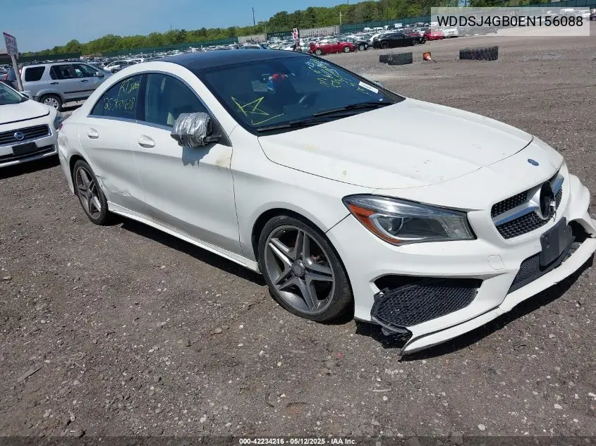 2014 Mercedes-Benz Cla 250 4Matic VIN: WDDSJ4GB0EN156088 Lot: 42234216
