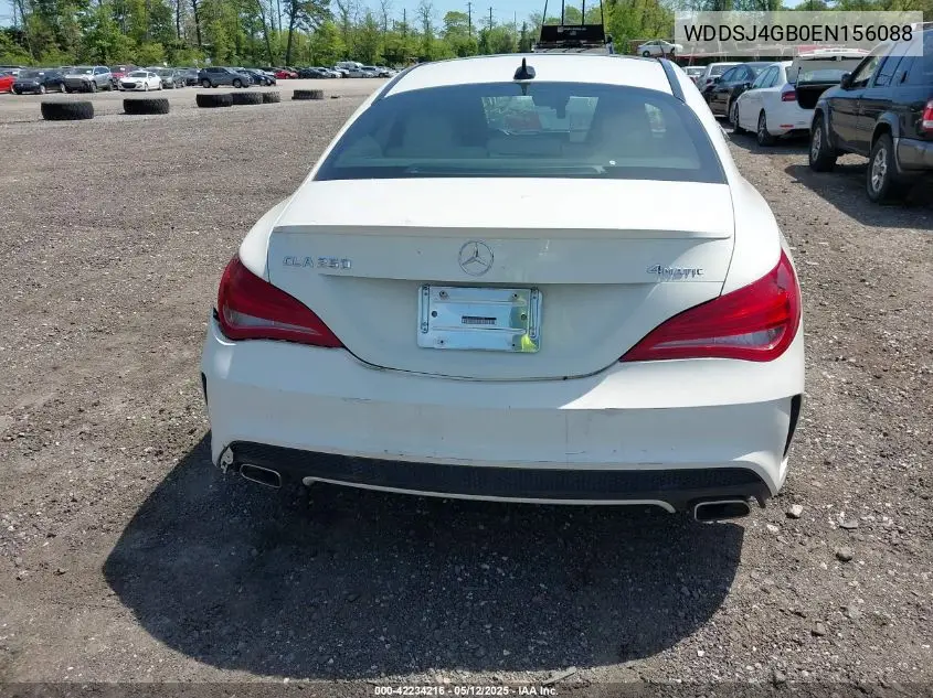 2014 Mercedes-Benz Cla 250 4Matic VIN: WDDSJ4GB0EN156088 Lot: 42234216