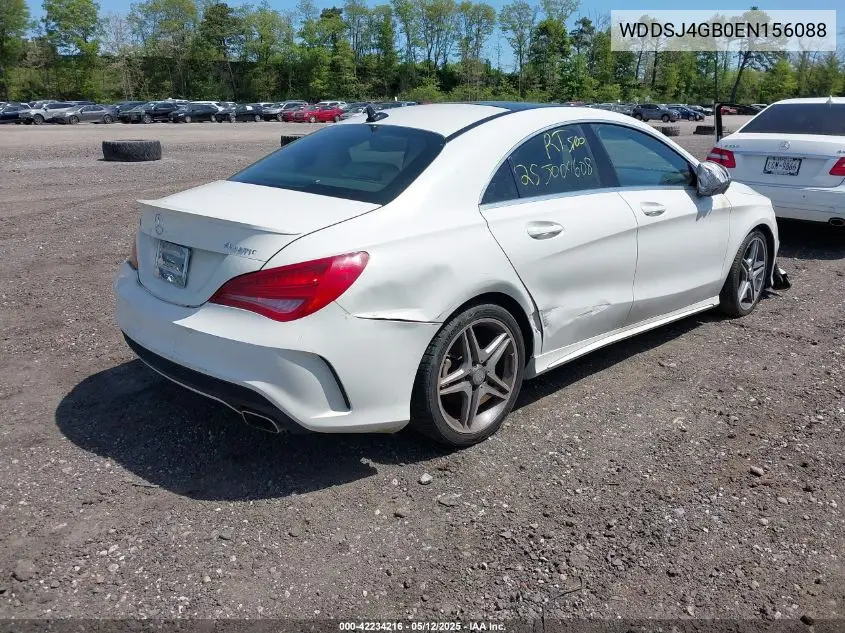 2014 Mercedes-Benz Cla 250 4Matic VIN: WDDSJ4GB0EN156088 Lot: 42234216