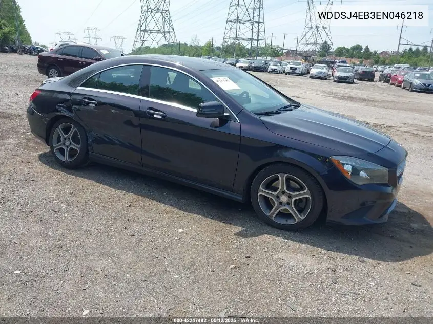 2014 Mercedes-Benz Cla 250 VIN: WDDSJ4EB3EN046218 Lot: 42247482
