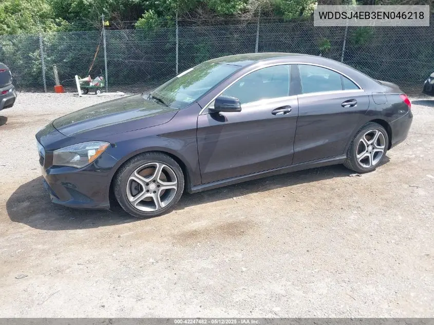 2014 Mercedes-Benz Cla 250 VIN: WDDSJ4EB3EN046218 Lot: 42247482