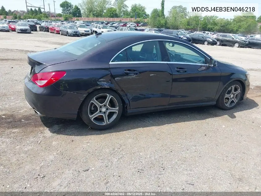 2014 Mercedes-Benz Cla 250 VIN: WDDSJ4EB3EN046218 Lot: 42247482