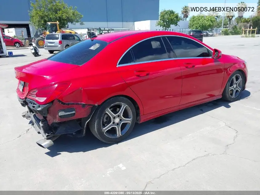 2014 Mercedes-Benz Cla 250 VIN: WDDSJ4EBXEN050072 Lot: 42261360