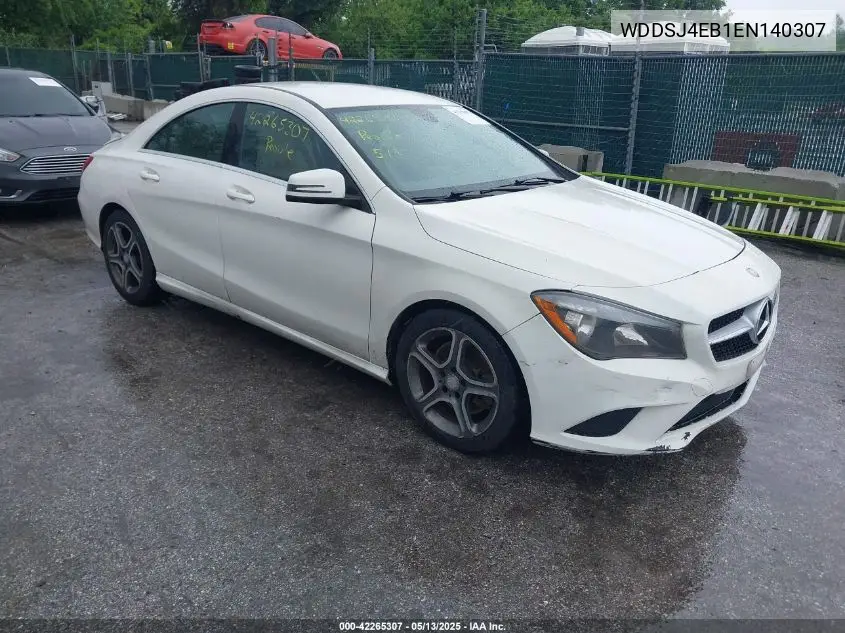 2014 Mercedes-Benz Cla 250 VIN: WDDSJ4EB1EN140307 Lot: 42265307