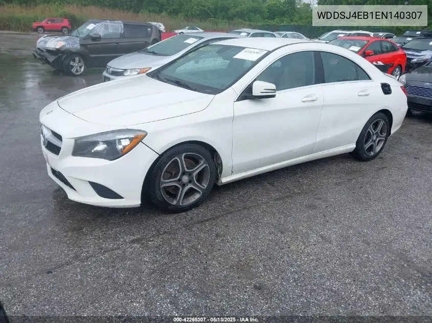 2014 Mercedes-Benz Cla 250 VIN: WDDSJ4EB1EN140307 Lot: 42265307