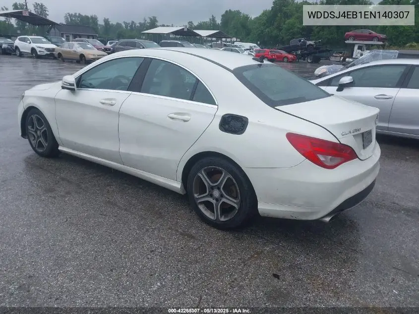 2014 Mercedes-Benz Cla 250 VIN: WDDSJ4EB1EN140307 Lot: 42265307
