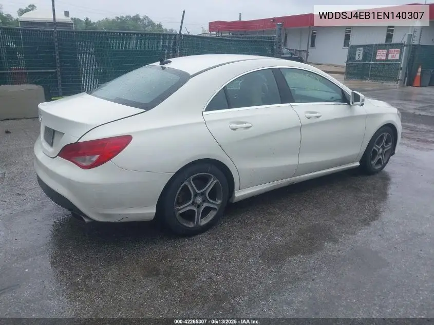 2014 Mercedes-Benz Cla 250 VIN: WDDSJ4EB1EN140307 Lot: 42265307