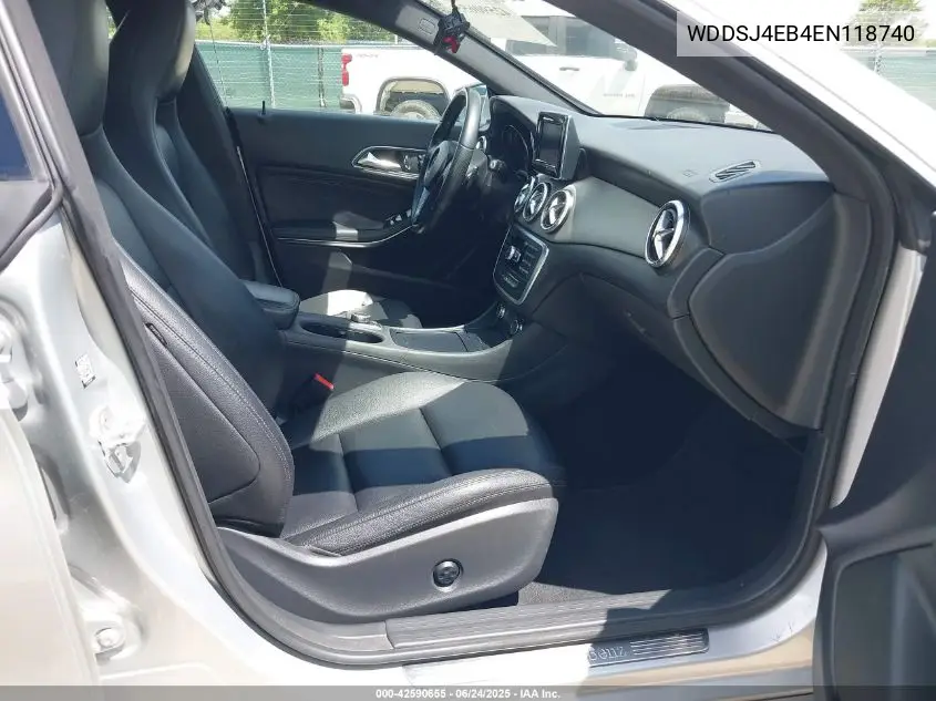2014 Mercedes-Benz Cla 250 VIN: WDDSJ4EB4EN118740 Lot: 42590655