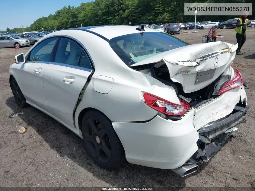 2014 Mercedes-Benz Cla VIN: WDDSJ4EB0EN055278 Lot: 42595675