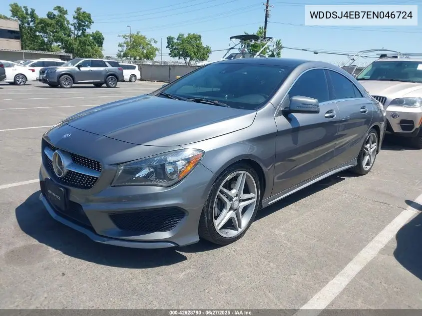 2014 Mercedes-Benz Cla 250 VIN: WDDSJ4EB7EN046724 Lot: 42628790
