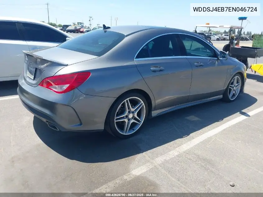 2014 Mercedes-Benz Cla 250 VIN: WDDSJ4EB7EN046724 Lot: 42628790