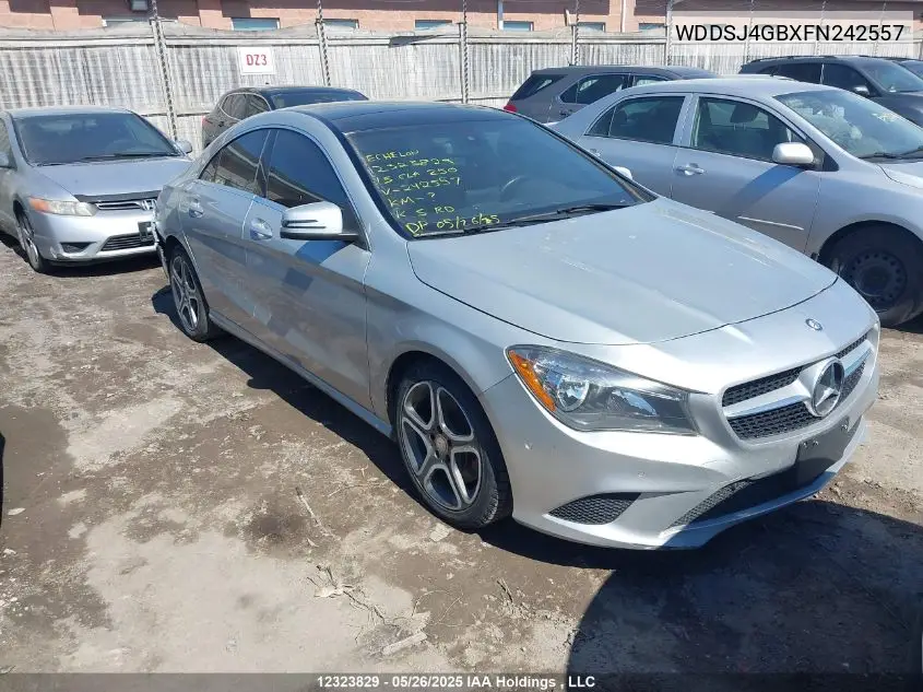 2015 Mercedes-Benz Cla 250 4Matic VIN: WDDSJ4GBXFN242557 Lot: 12323829