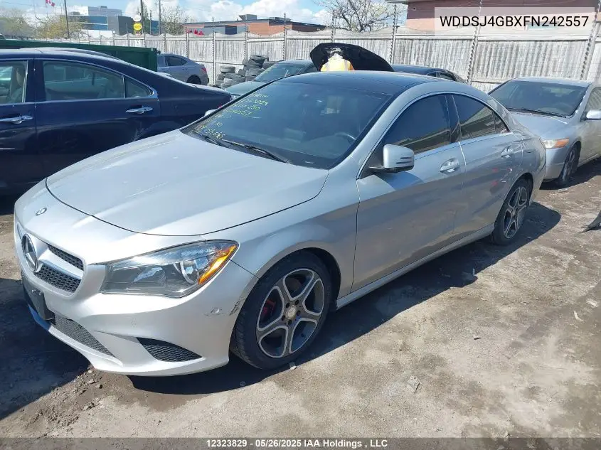 2015 Mercedes-Benz Cla 250 4Matic VIN: WDDSJ4GBXFN242557 Lot: 12323829