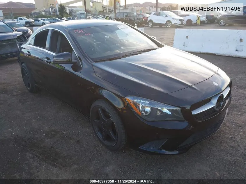 2015 Mercedes-Benz Cla 250 VIN: WDDSJ4EB8FN191496 Lot: 40977358