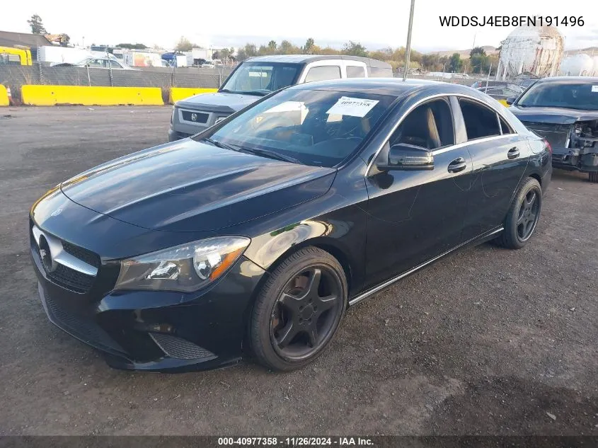 2015 Mercedes-Benz Cla 250 VIN: WDDSJ4EB8FN191496 Lot: 40977358
